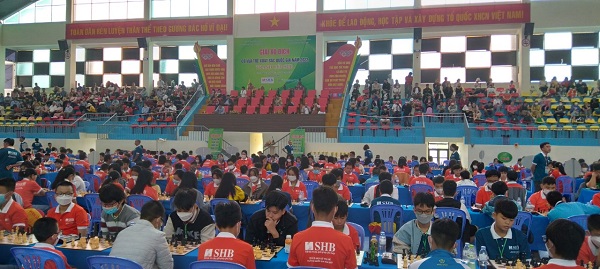 11 kỳ thủ trẻ Nghệ An tham gia Giải vô địch Cờ vua trẻ xuất sắc quốc gia năm 2022 Cup SHB